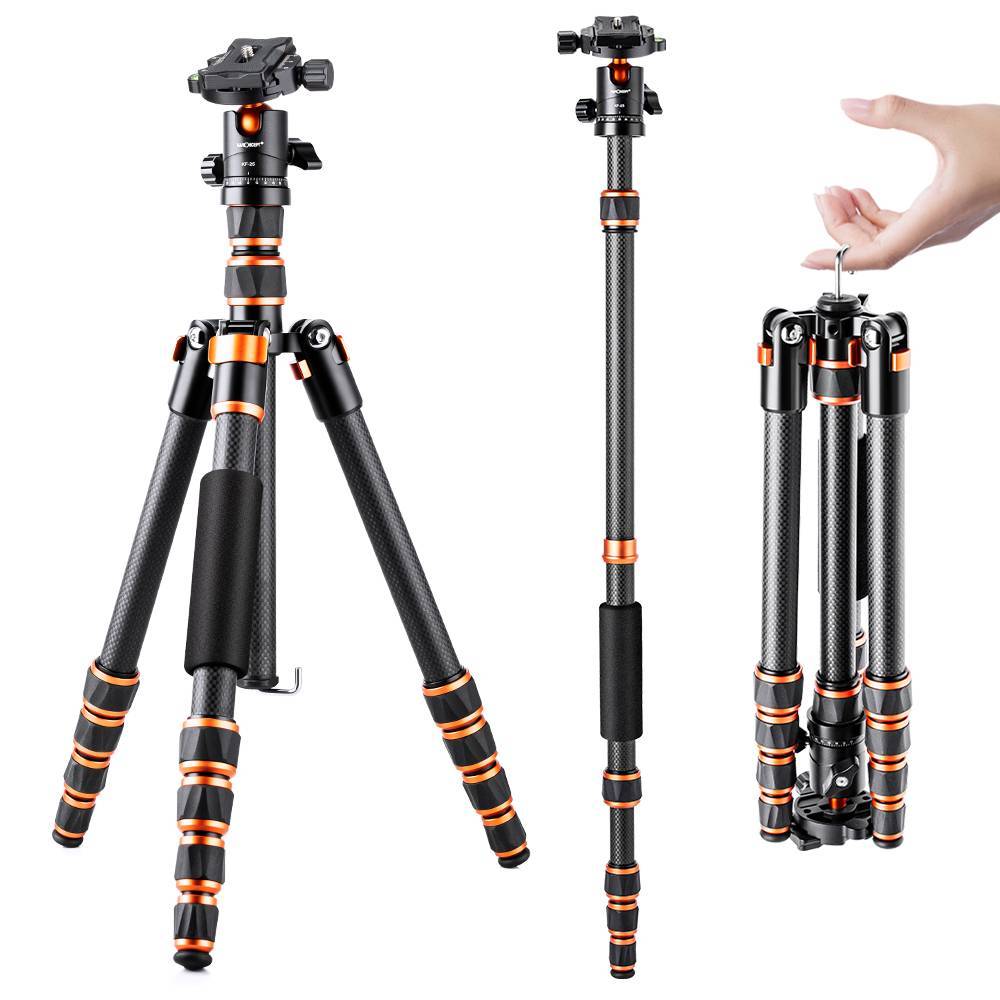 K&F Concept Lightweight Travel Tripod Carbon Fiber KF09.077V3 - 1